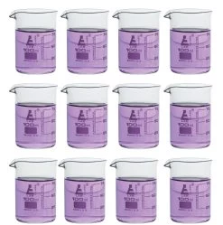 12PK Beakers, 100ml - Low Form - Graduated - Borosilicate Glass -Laboratory Instrument Store pncjjrffmjxefyizsert
