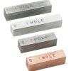 Mole Set - 4 Metal Bars That Represent "1 Mole" Of The Element - Copper, Iron, Zinc, Aluminum