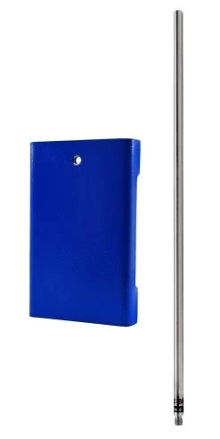 Rectangular Retort Base & Rod Set - 10"x6" Base, 23.6" Rod - Stainless Steel