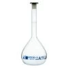 Volumetric Flask, 2000ml - Class A - 29/32 Polyethylene Stopper, Borosilicate Glass - Blue Graduation, Tolerance ±0.600