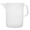 Measuring Jug, 5000ml - Short Form, Euro Design - Polypropylene Plastic - Raised Graduations