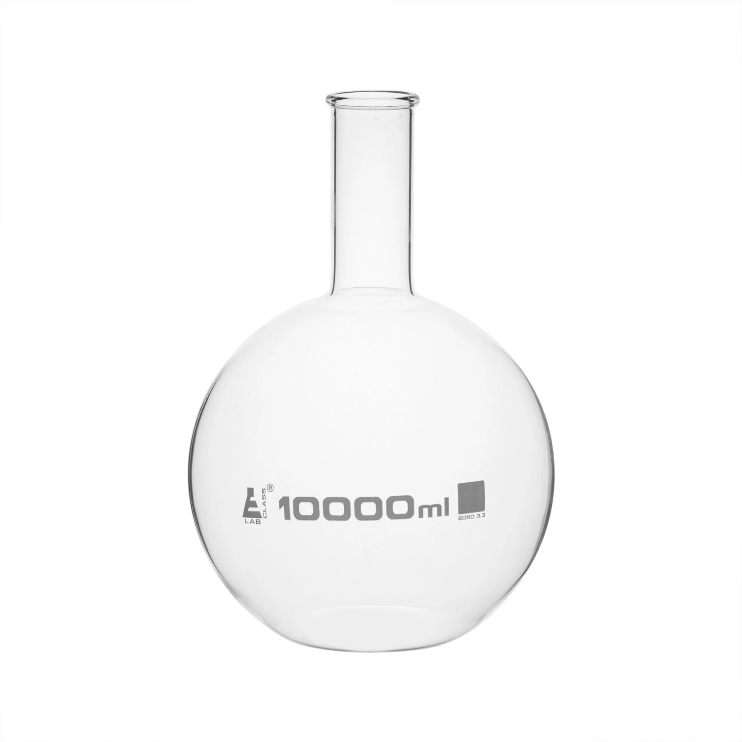 Florence Boiling Flask, 10,000ml - Flat Bottom - Borosilicate Glass 1 Florence Boiling Flask, 10,000ml - Flat Bottom - Borosilicate Glass