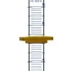 Graduated Cylinder, 10mL - ASTM Class B - Protective Collar, Hexagonal Base - Blue Graduations - Borosilicate Glass