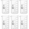 6PK Beakers, 600ml - Tall Form - Graduated - Borosilicate Glass