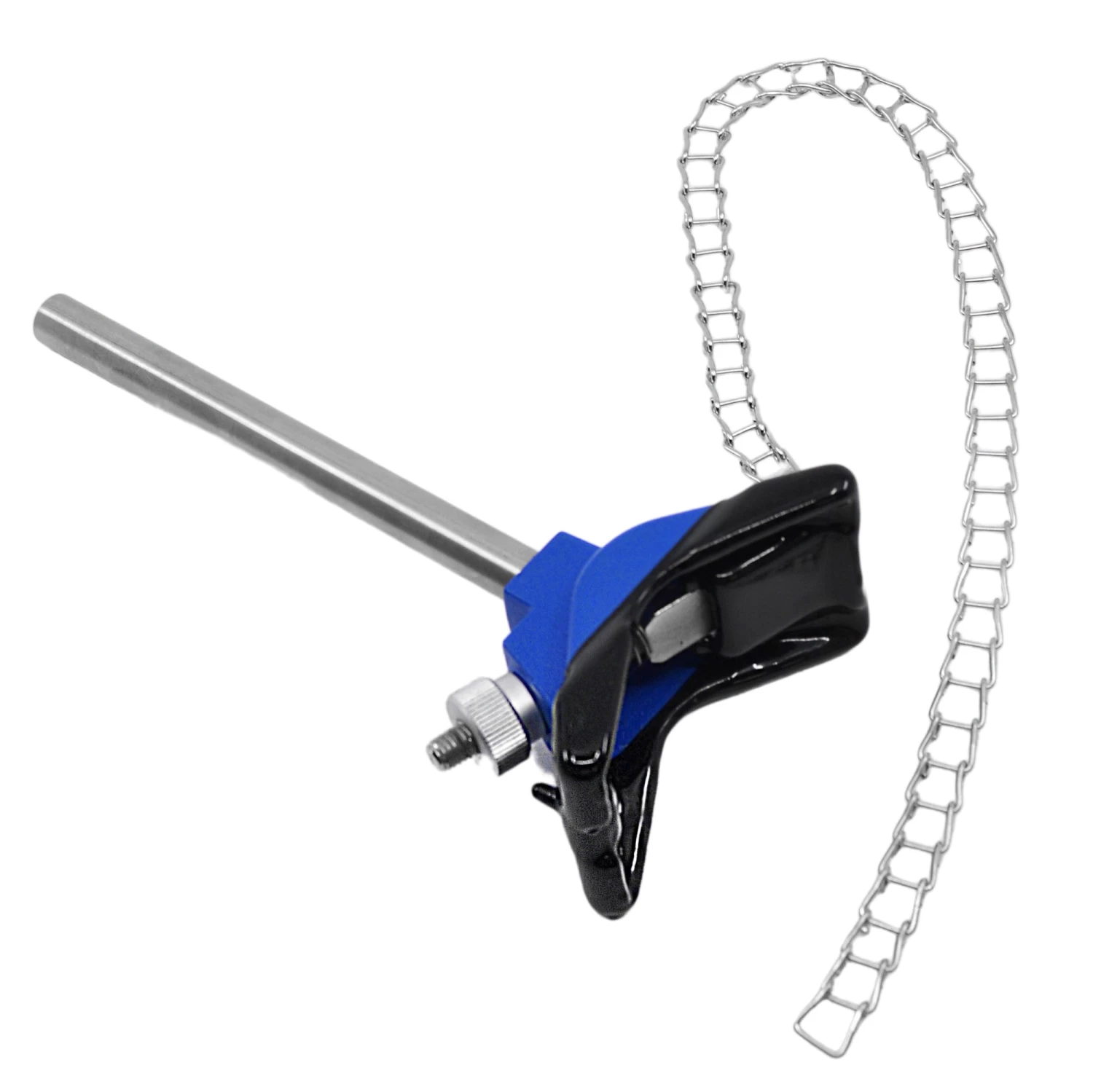 Clamp, 8 Inch With Chain, 19 Inch - With Stainless Steel Rod - Vinyl-Coated 1 Clamp, 8 Inch With Chain, 19 Inch - With Stainless Steel Rod - Vinyl-Coated
