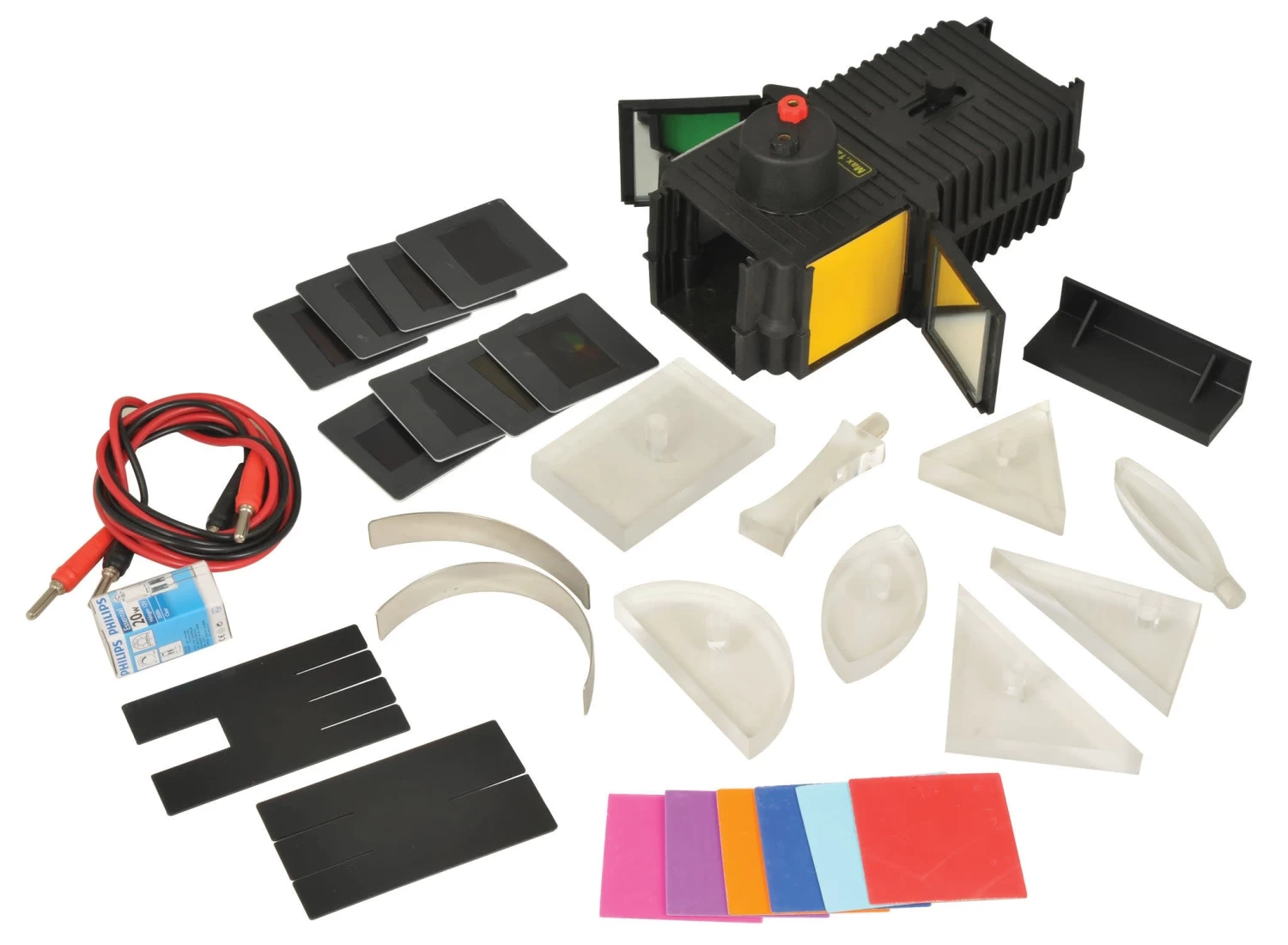 Deluxe Optics Kit - Mirrored Light/Ray Box & 29 Optical Components - Includes Manual With 18 Activities 1 Deluxe Optics Kit - Mirrored Light/Ray Box & 29 Optical Components - Includes Manual With 18 Activities