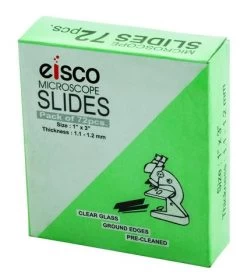 Microscope Slides, Glass - 72 Pack - 1"x3" -