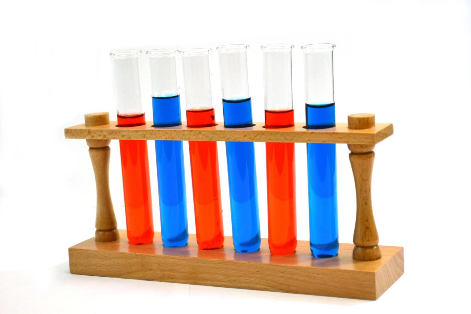 Test Tube Shot Glasses Set With Wooden Stand, (6) 1oz. Laboratory Grade Glass Test Tubes With Durable Wooden Stand 1 Test Tube Shot Glasses Set With Wooden Stand, (6) 1oz. Laboratory Grade Glass Test Tubes With Durable Wooden Stand