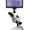 Digital Stereo Microscope With Camera & Monitor, 3079-HDS - 8-35X Zoom Magnification - 1080p HD Resolution - 5 MP Image & 15 FPS Video Capture - HDMI/USB 2.0 Outputs