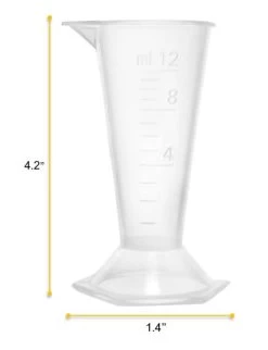 12PK Conical Measures, 12ml - Polypropylene - Raised Graduations - Hexagonal Base 11 12PK Conical Measures, 12ml - Polypropylene - Raised Graduations - Hexagonal Base -Laboratory Instrument Store s5fqatvz8i1bwghicq9x