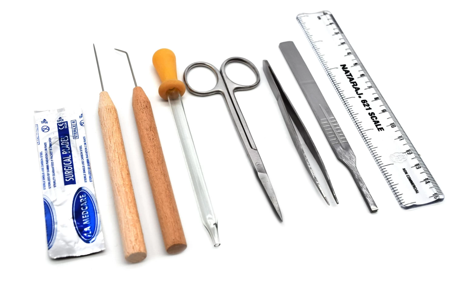 Dissection Set, Economy, 7 Pcs - Stainless Steel - Leather Storage Case 2 Dissection Set, Economy, 7 Pcs - Stainless Steel - Leather Storage Case - Image 2