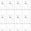 12PK Beakers, 50mL - Berzelius Tall Form, No Spout - Graduated - Borosilicate Glass