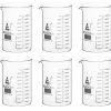 6PK Beakers, 1000ml - ASTM - Low Form - Graduated - Borosilicate Glass