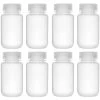 12PK Reagent Bottles, 60ml - Wide Neck With Screw Cap - Polypropylene