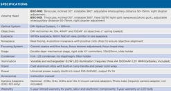 Digital Microscope With Eyepiece Camera, EXC-103-EP - Trinocular Head, 40-1000X Magnification, Cordless LED Illumination - 5.1 MP Image & 26 FPS Video Capture - USB 2.0 Output -Laboratory Instrument Store t6xoruhvbfzhmsljlwvc