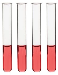 48PK Test Tubes, 15mL, 15x130mm - Rimmed - Light Wall, 1.2mm Thick - Borosilicate 3.3 Glass