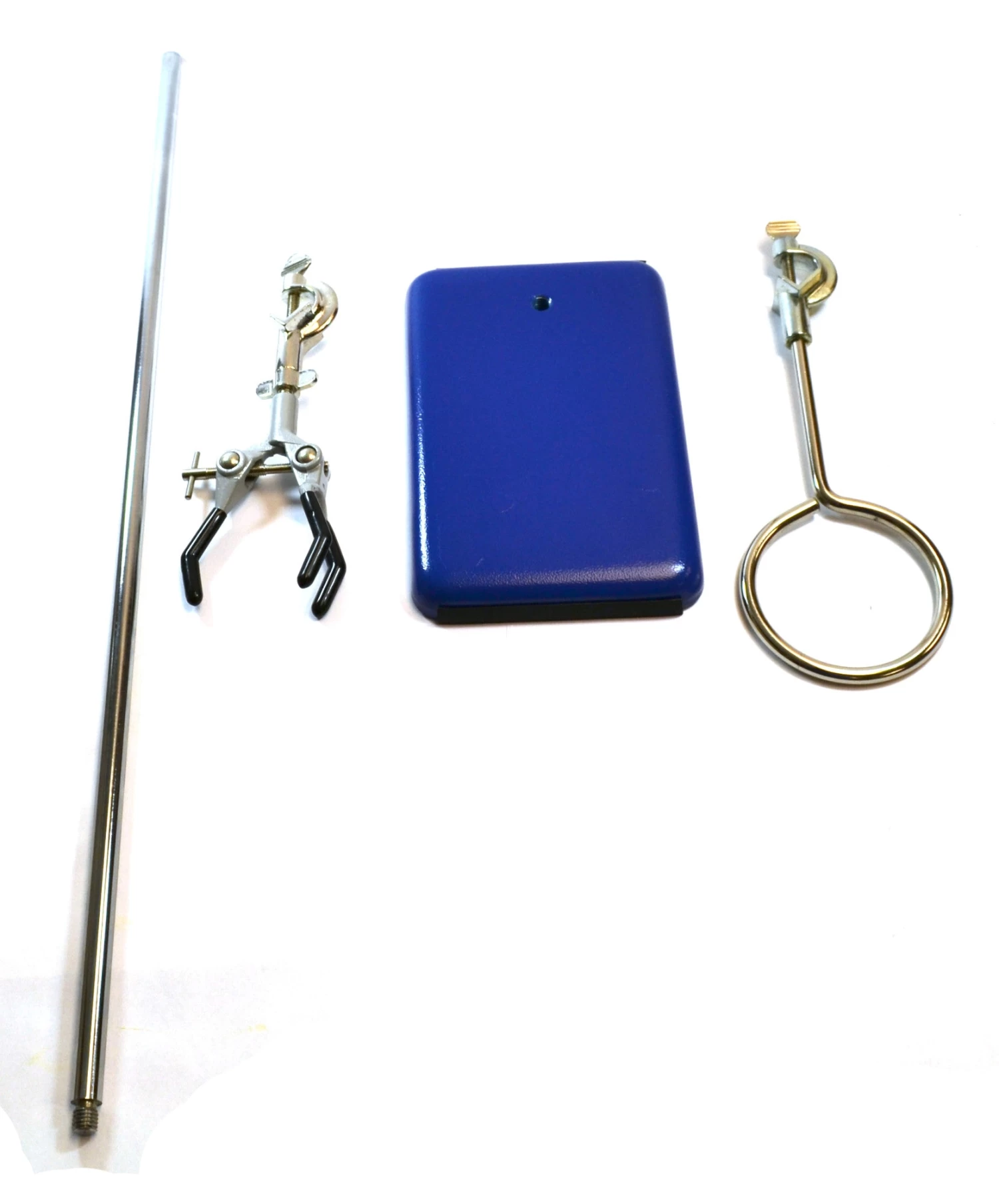 4 Piece Set - Rectangular Retort Stand, Rod, Clamp & Ring Set 2 4 Piece Set - Rectangular Retort Stand, Rod, Clamp & Ring Set - Image 2