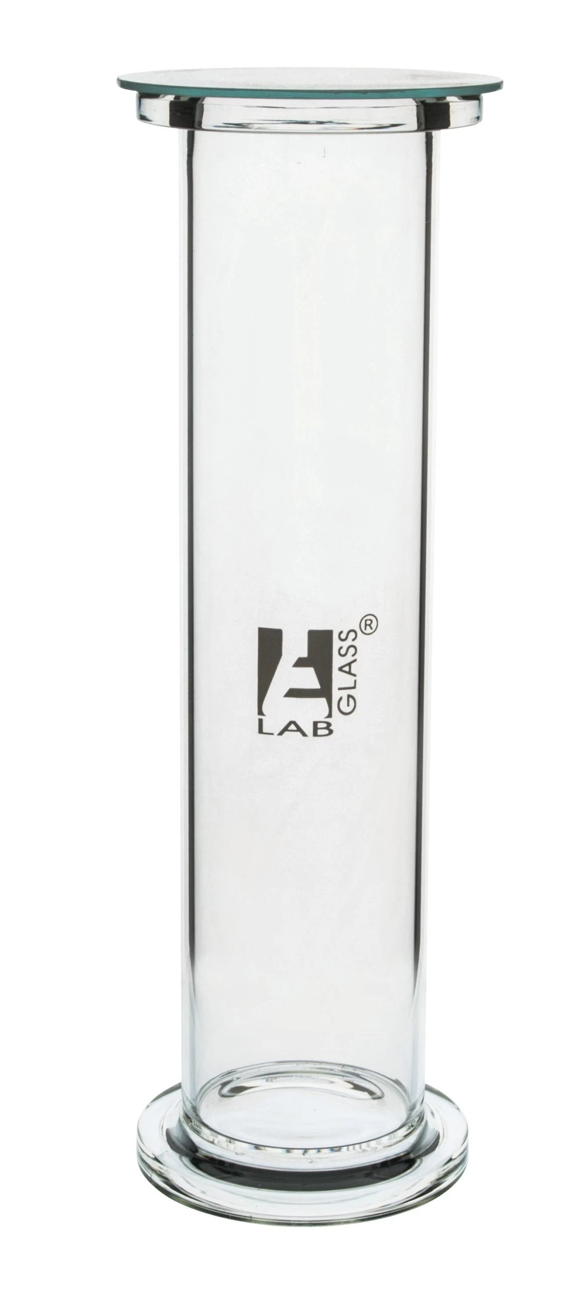 Gas Jar, 20cm X 5cm - Borosilicate Glass - Cylindrical - Heavy Foot & Ground Flange (No Lid) 1 Gas Jar, 20cm X 5cm - Borosilicate Glass - Cylindrical - Heavy Foot & Ground Flange (No Lid)