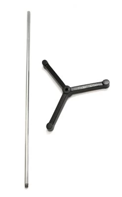 Triangular Tripod Retort Base & Rod Set - 9"x9" Base, 23.6" Rod - Steel -Laboratory Instrument Store tqjzj43kfzyexfaq107w