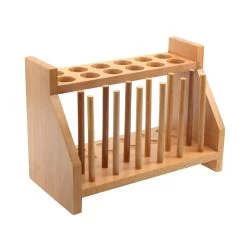 Test Tube Rack - Holds 12 X 25mm Tubes - Hardwood