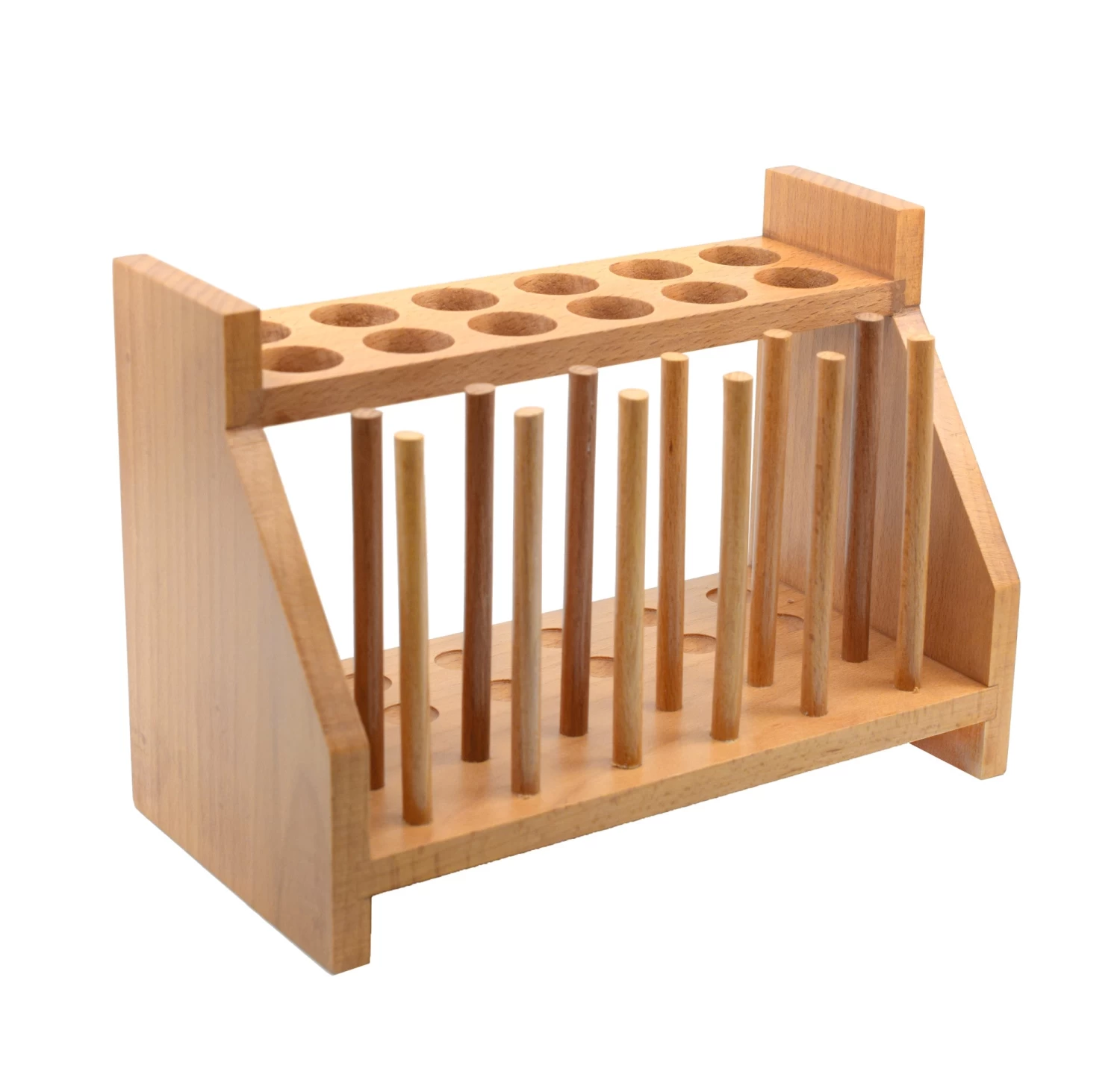 Test Tube Rack - Holds 12 X 25mm Tubes - Hardwood 1 Test Tube Rack - Holds 12 X 25mm Tubes - Hardwood