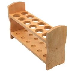 Test Tube Rack - Holds 12 X 28mm Tubes - Hardwood -Laboratory Instrument Store tyqpxjeo7su5weixam38