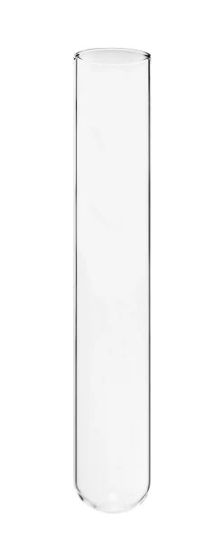 100PK Test Tubes, 12mL, 16x100mm - Rimless - 1.2mm Wall - Borosilicate 3.3 Glass