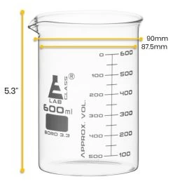 Beaker, 600ml - ASTM - Low Form - Graduated - Borosilicate Glass 6 Beaker, 600ml - ASTM - Low Form - Graduated - Borosilicate Glass -Laboratory Instrument Store ufnsn8jvzt5vfulim3uv