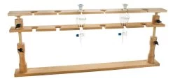 Separating Funnel Stand - Holds 6 Funnels - Hardwood