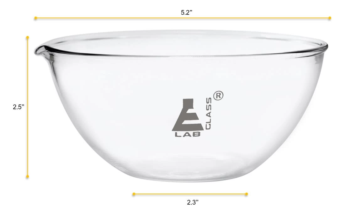Evaporating Basin, 500ml - Flat Bottom - Borosilicate Glass - 3 Evaporating Basin, 500ml - Flat Bottom - Borosilicate Glass - - Image 3