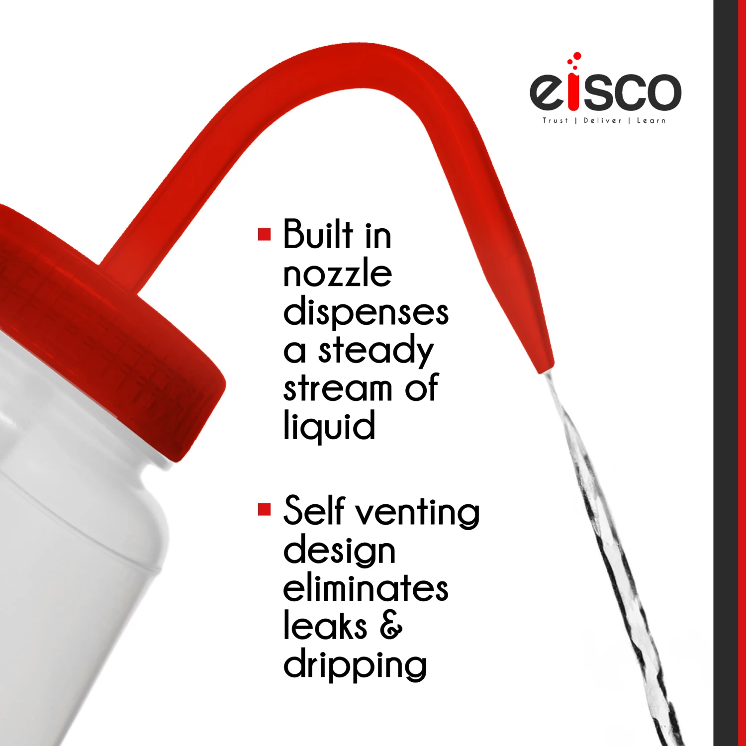 2PK Wash Bottle For Acetone, 500ml - Labeled With Color Coded Chemical & Safety Information (4 Colors) - Wide Mouth, Self Venting, Low Density Polyethylene - 2 2PK Wash Bottle For Acetone, 500ml - Labeled With Color Coded Chemical & Safety Information (4 Colors) - Wide Mouth, Self Venting, Low Density Polyethylene - - Image 2