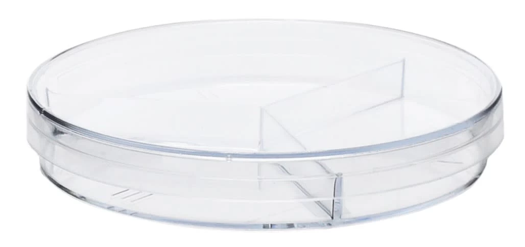 25PK Petri Dishes - 90 X 15mm - Three Compartments - Polystyrene 2 25PK Petri Dishes - 90 X 15mm - Three Compartments - Polystyrene - Image 2
