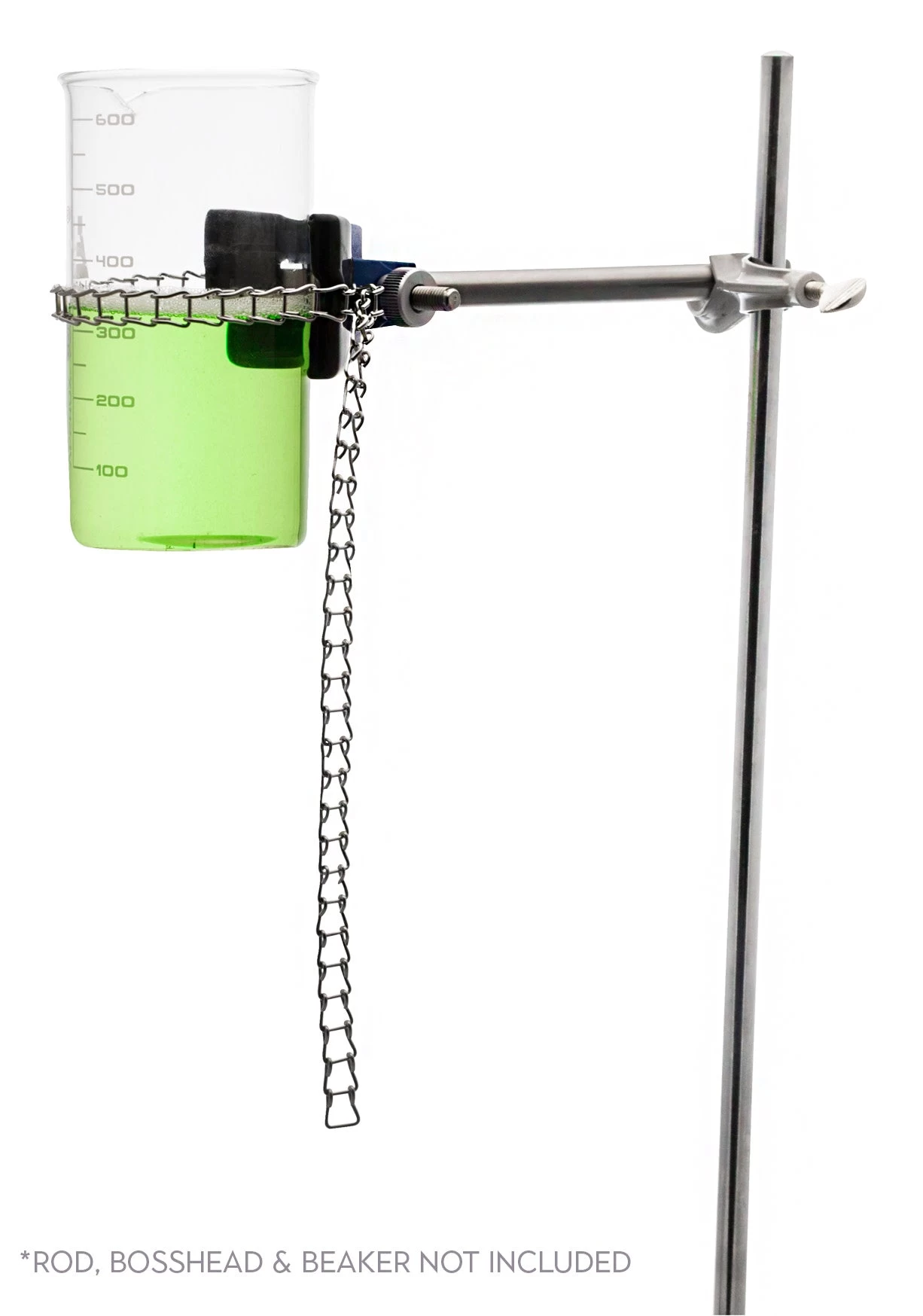 Clamp, 8 Inch With Chain, 19 Inch - With Stainless Steel Rod - Vinyl-Coated 5 Clamp, 8 Inch With Chain, 19 Inch - With Stainless Steel Rod - Vinyl-Coated - Image 5