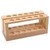 Economy Test Tube Rack - Holds 12 X 15mm Tubes - Unfinished Hardwood
