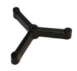 Triangular Tripod Retort Base - 6"x6" - Cast Iron