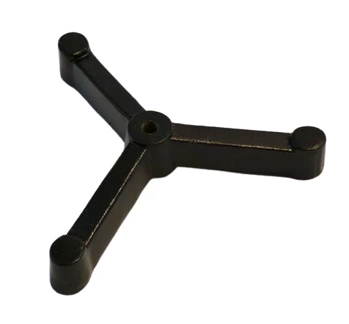 Triangular Tripod Retort Base - 6"x6" - Cast Iron 1 Triangular Tripod Retort Base - 6"x6" - Cast Iron