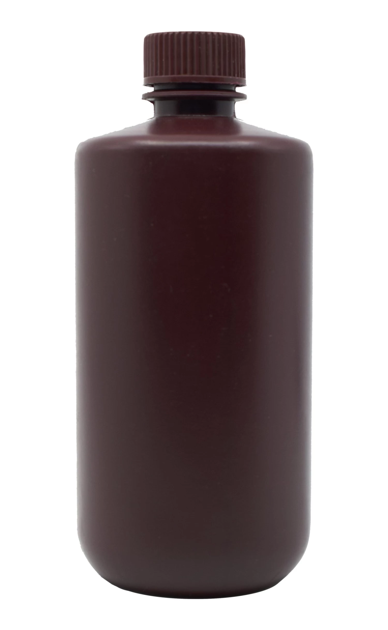 Reagent Bottle, Amber, 1000mL - Narrow Mouth With Screw Cap - HDPE 1 Reagent Bottle, Amber, 1000mL - Narrow Mouth With Screw Cap - HDPE