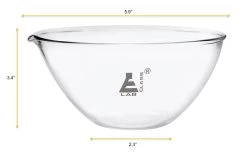 Evaporating Basin, 1000ml - Flat Bottom - Borosilicate Glass - -Laboratory Instrument Store vemuwjbgswywjsvbvozp