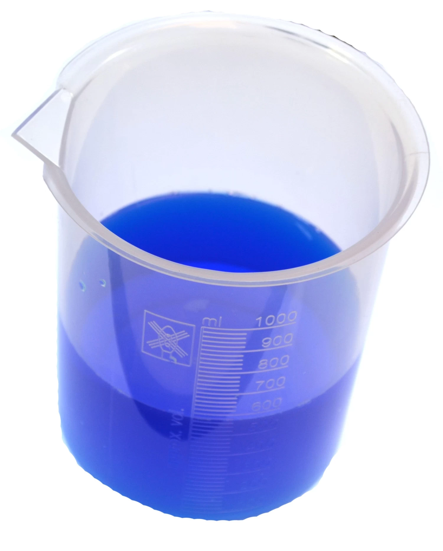 12PK Plastic Beakers, 1000ml - Polypropylene - Raised Graduations 2 12PK Plastic Beakers, 1000ml - Polypropylene - Raised Graduations - Image 2