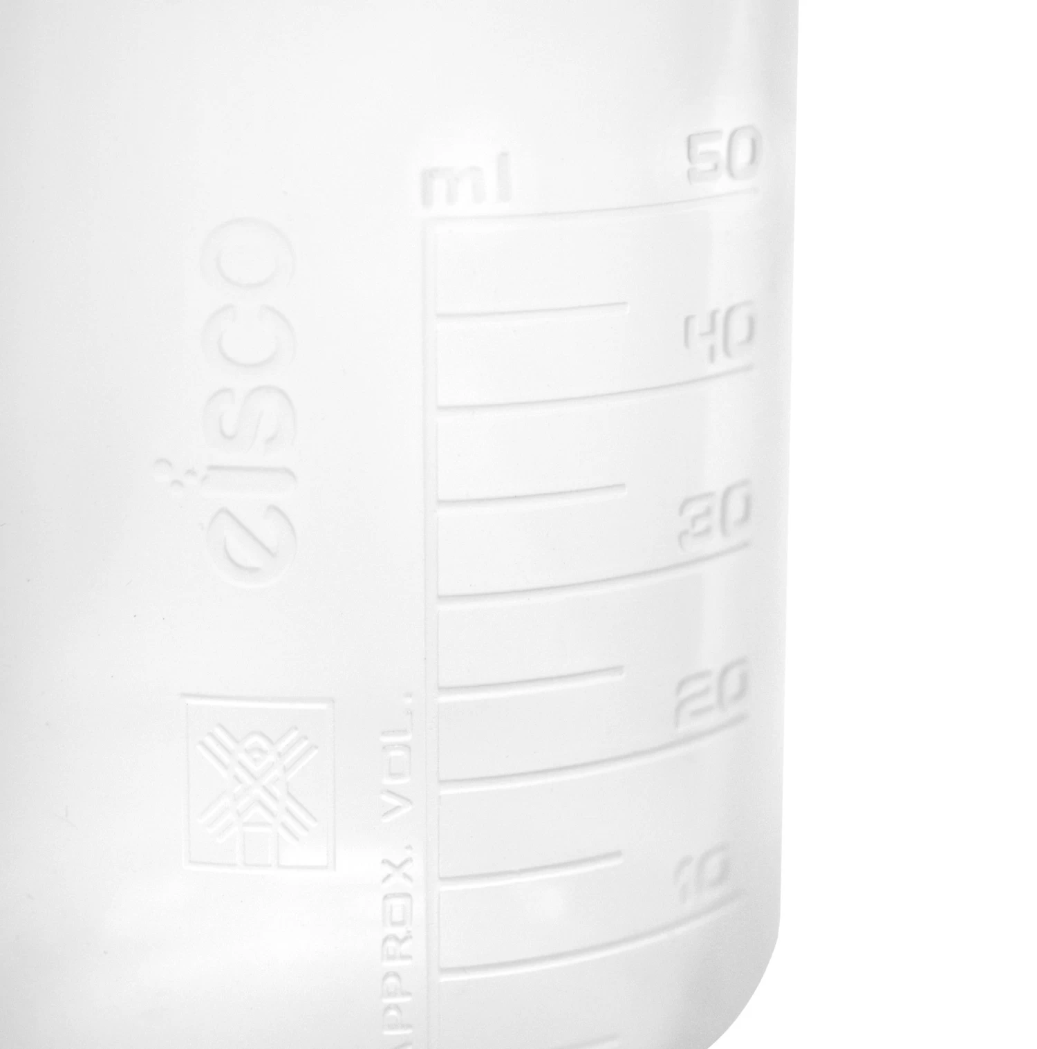 12PK Plastic Beakers, 50ml - Polypropylene - Raised Graduations 3 12PK Plastic Beakers, 50ml - Polypropylene - Raised Graduations - Image 3