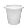 Plant Nursery Pot, 4.5" Tall - Polypropylene - Downward Extended Rim - Drillable Drain Holes