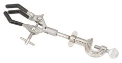 3-Finger Extension Clamp With PVC Coated Prongs & Swivel Bosshead