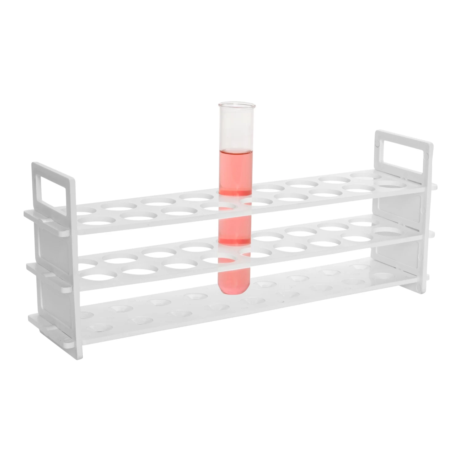 Test Tube Rack - Holds 18 X 25mm Tubes - Polypropylene 2 Test Tube Rack - Holds 18 X 25mm Tubes - Polypropylene - Image 2