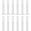 12PK Graduated Cylinder, 100mL - Class B - Octagonal Base - Raised Graduations - Polypropylene Plastic
