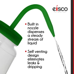 Wash Bottle For Methanol, 1000ml - Labeled With Color Coded Chemical & Safety Information (2 Color)- Wide Mouth, Self Venting, Polypropylene - Performance Plastics By -Laboratory Instrument Store wl7zxkgfhyaqxhwuds5z fbb6aa8f 1f2d 4401 a360 4e67c0a654d0