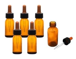 6PK Dropping Bottles, 60mL - Amber - Screw Cap - Soda Glass -Laboratory Instrument Store x92em6z7mshea1hw0trz