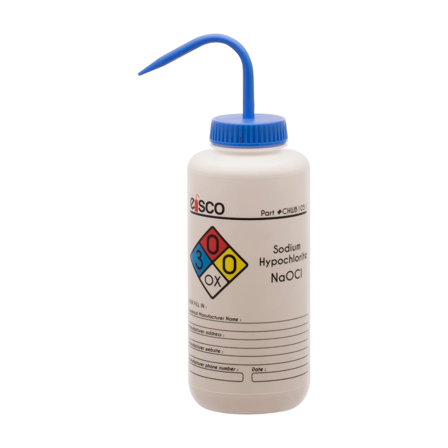 Wash Bottle For Sodium Hypochlorite (Bleach), 1000ml - Color Coded Chemical & Safety Information (4 Colors) - Wide Mouth, Self Venting, Low Density Polyethylene - Performance Plastics By 1 Wash Bottle For Sodium Hypochlorite (Bleach), 1000ml - Color Coded Chemical & Safety Information (4 Colors) - Wide Mouth, Self Venting, Low Density Polyethylene - Performance Plastics By