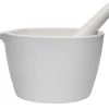 Mortar & Pestle, 1900mL - 210mm - Porcelain, Unglazed Grinding Surface