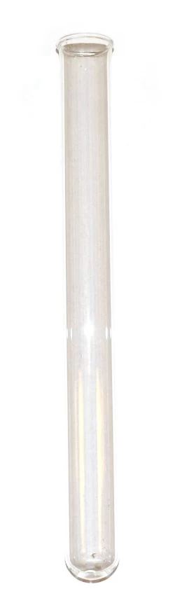 Rimmed Glass Test Tube, Borosilicate - 92mL Capacity With 25mm Outside Dia, 22mm Inside Dia (Approx.) - 9.8" Height