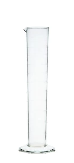 Graduated Cylinder, 1000mL - Class B - Octagonal Base - Raised Graduations - TPX Plastic